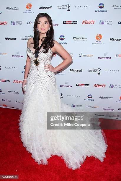 Actress Angel Locsin attends the 37th International Emmy Awards gala at the New York Hilton and Towers on November 23, 2009 in New York City.