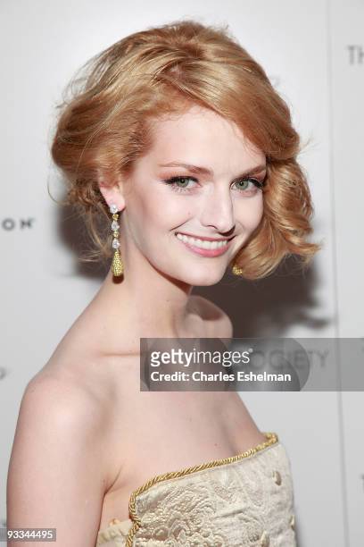 Actress/model Lydia Hearst attends a screening of "Me And Orson Welles" hosted by the Cinema Society, Screenvision and Brooks Brothers at Clearview...