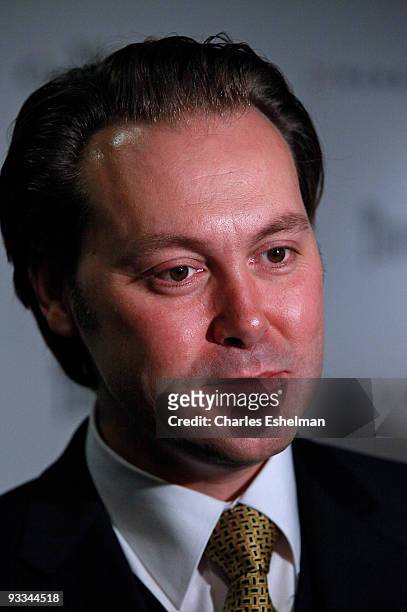 Actor Christian McKay attends a screening of "Me And Orson Welles" hosted by the Cinema Society, Screenvision and Brooks Brothers at Clearview...