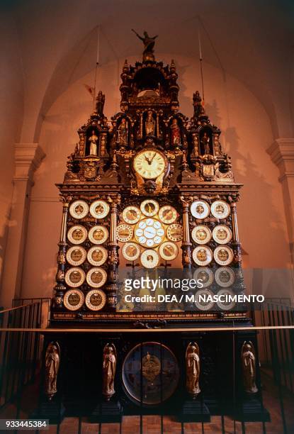 Astronomical clock by Auguste-Lucien Verite, Cathedral of St John , Besancon, Franche-Comte, France, 19th century.