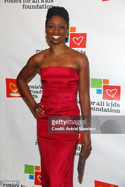 Actress Montego Glover attends Rosie's Broadway Extravaganza at the Palace Theatre on November 23, 2009 in New York City.