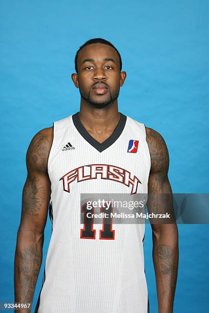 Dontell Jefferson of the Utah Flash poses for a photo during media day at Zions Basketball Center on November 23, 2009 in Salt Lake City, Utah. NOTE...