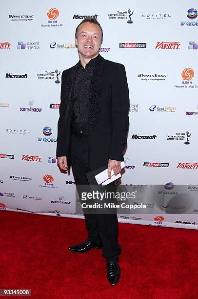 Graham Norton attends the 37th International Emmy Awards gala at the New York Hilton and Towers on November 23, 2009 in New York City.