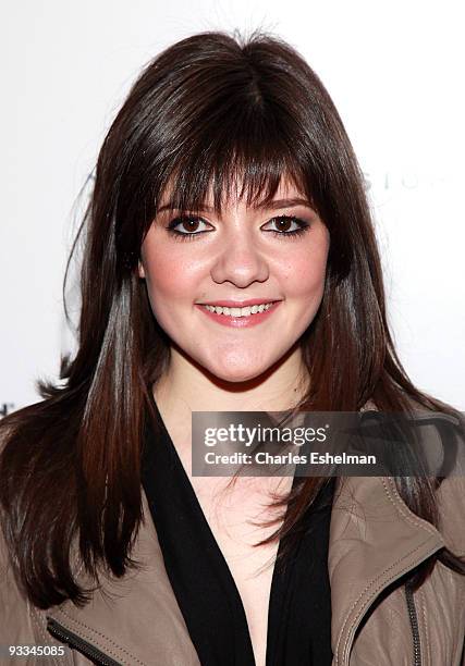 Actress Madeleine Martin attends a screening of "Me And Orson Welles" hosted by the Cinema Society, Screenvision and Brooks Brothers at Clearview...