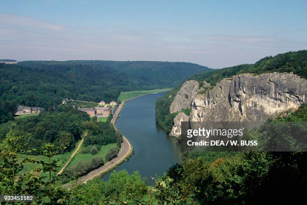 View of the river Meuse from Freyr Castle, Belgium.