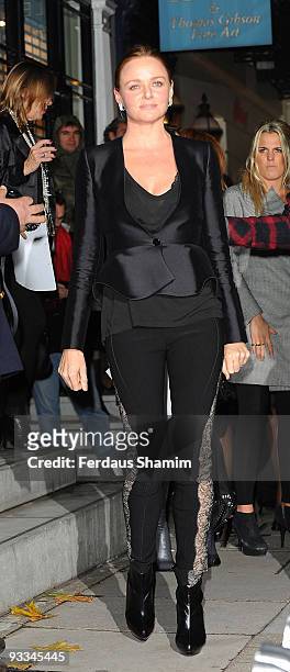 Stella McCartney attends the switch on ceremony for the Stella McCartney store christmas lights on November 23, 2009 in London, England.