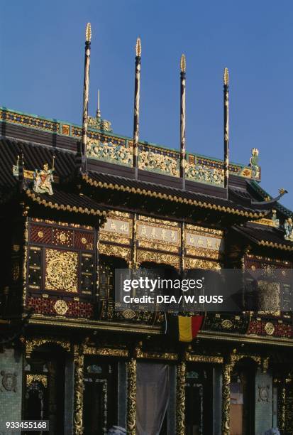 Chinese pavilion, park of the Royal Palace of Laeken, Brussels, Belgium.