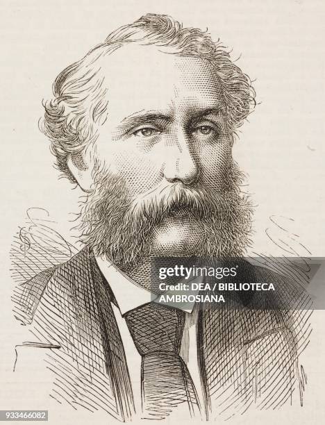 Portrait of Robert William Harley , British colonial administrator of the Gold Coast, illustration from the magazine The Illustrated London News,...