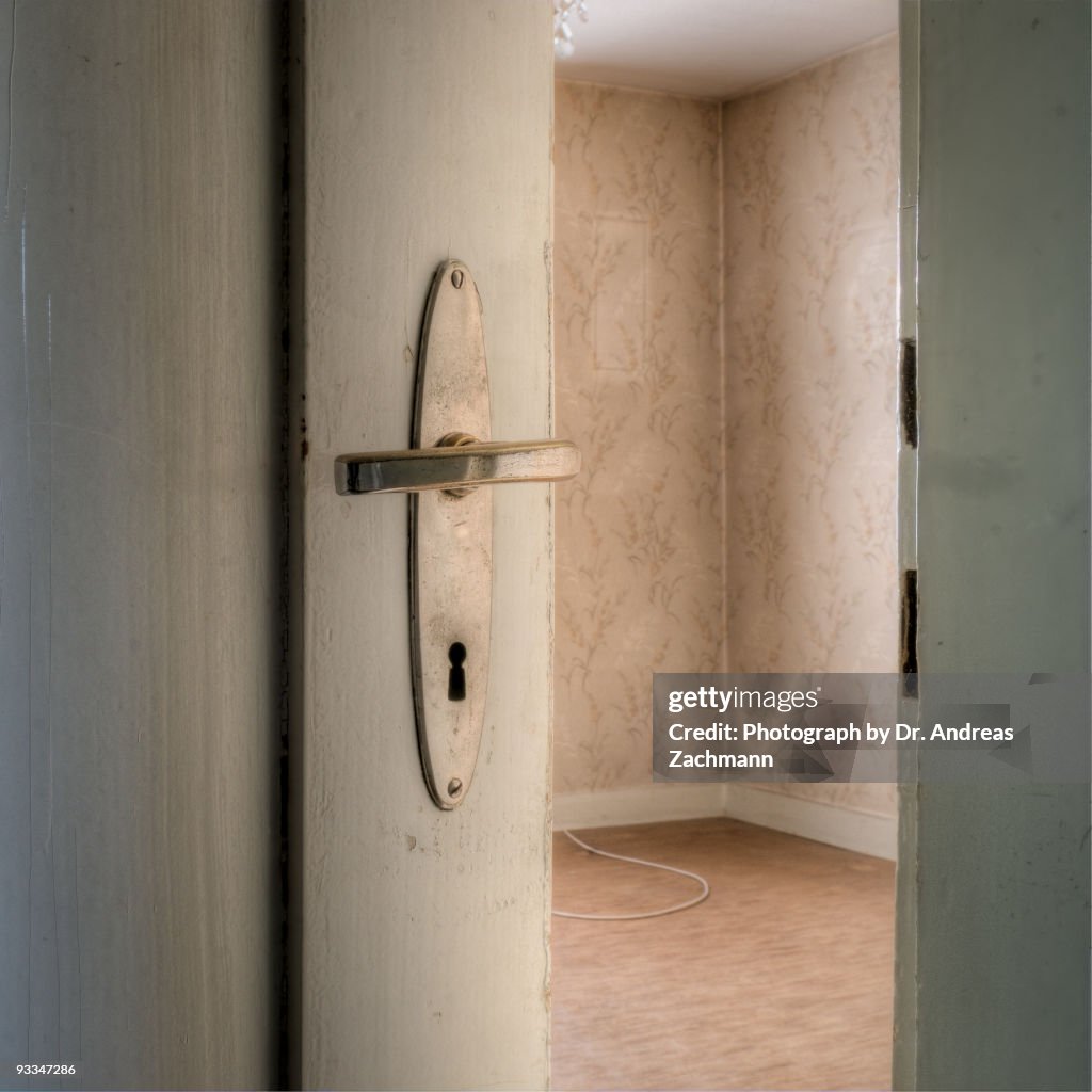 Half open door - empty room