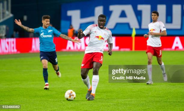 Russia, Saint Petersburg, Saint Petersburg Stadium. UEFA Europa League 2017/18, Round of 16, Second leg, Zenit "u2014 RB Leipzig. Zenit St...