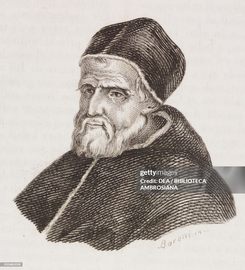 Portrait of Pope Gregory XIII, engraving