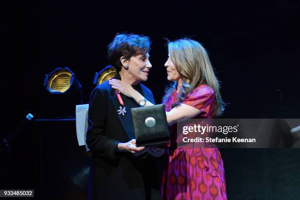 Jessica Yellin and Adele Yellin attend The CalArts REDCAT Gala Honoring Charles Gaines and Adele Yellin on March 17, 2018 in Los Angeles, California.