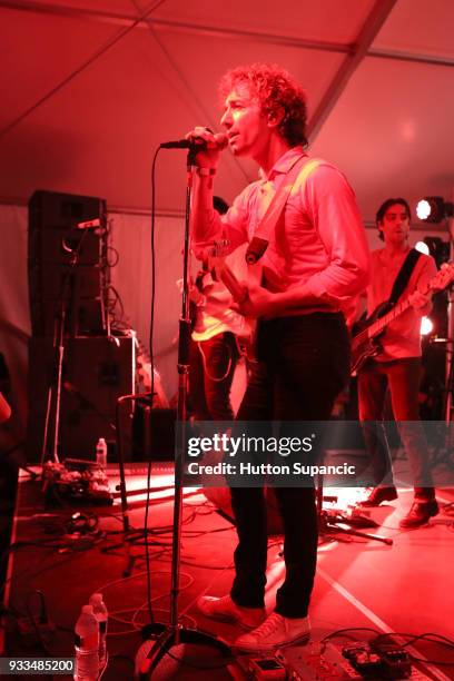 Albert Hammond Jr. And Danny Presant perform onstage at M&Ms Event during SXSW at Lustre Pearl on March 17, 2018 in Austin, Texas.