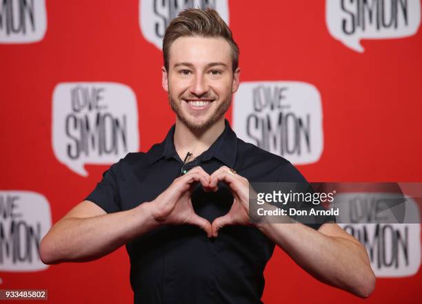 Matthew Mitcham attends the Love, Simon Australian Premiere on March 18, 2018 in Sydney, Australia.