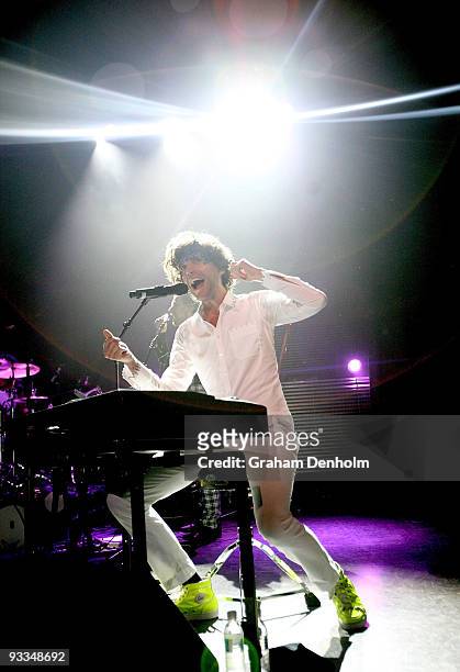 Singer Mika performs on stage at the Enmore Theatre on November 24, 2009 in Sydney, Australia.