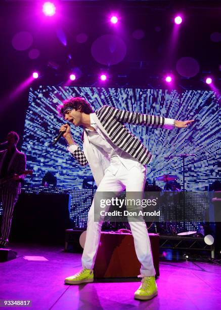 Singer Mika performs on stage during his concert at the Enmore Theatre on November 24, 2009 in Sydney, Australia.