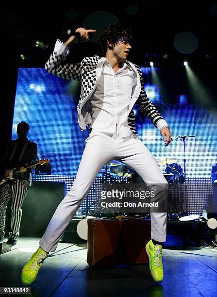 Singer Mika performs on stage during his concert at the Enmore Theatre on November 24, 2009 in Sydney, Australia.
