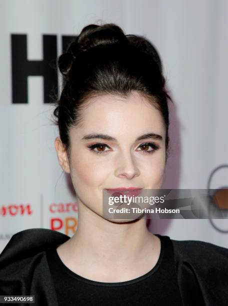 Vanessa Marano attends the Family Equality Council's annual Impact Awards at The Globe Theatre on March 17, 2018 in Universal City, California.