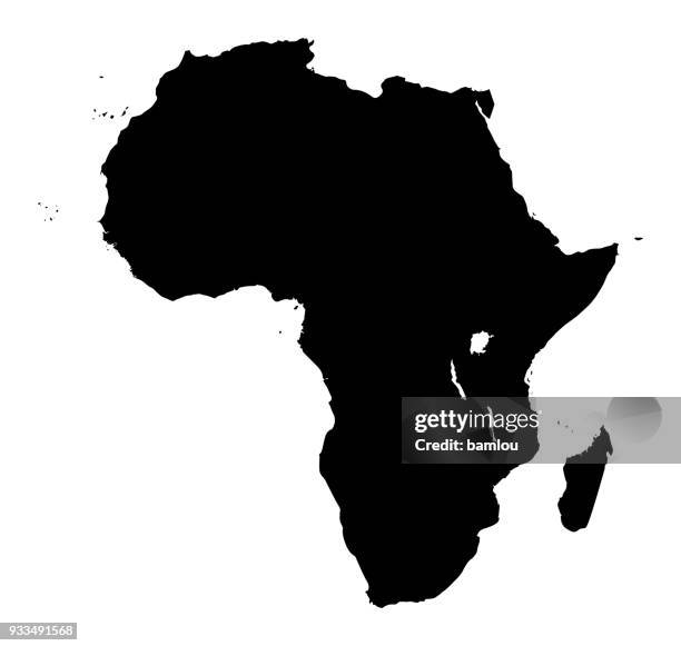 africa map - water poverty stock illustrations