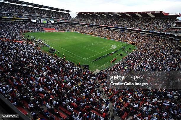General view of the stadium and fans during the Absa Premiership match between Orlando Pirates and Kaizer Chiefs from Coca Cola Park on 02 May 2009...