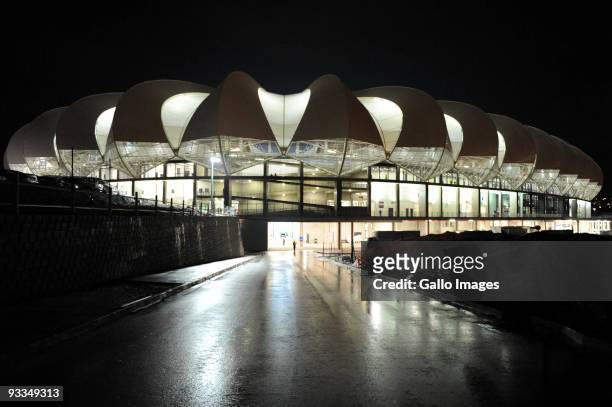 General view of Nelson Mandela Bay Stadium at night during the 2009 Vodacom Challenge match between Orlando Pirates and Kaizer Chiefs at Nelson...