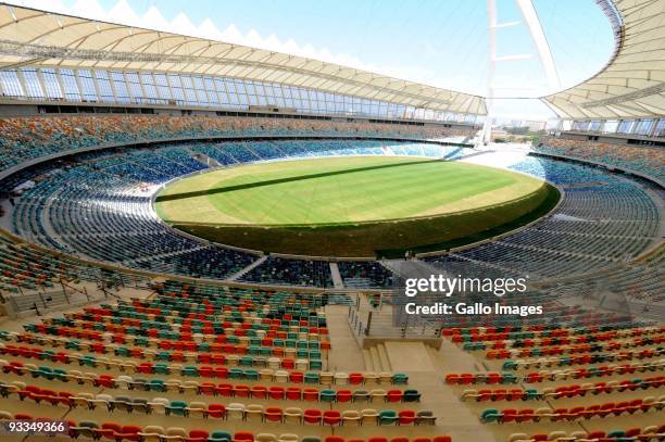 General view of the inspectors in Moses Mabhida during Fifa inspection on September 27, 2009 in Durban, South Africa.