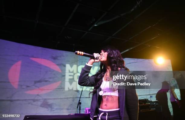 Molly Brazy performs onstage at Move Forward Music during SXSW at Empire Control Room on March 17, 2018 in Austin, Texas.