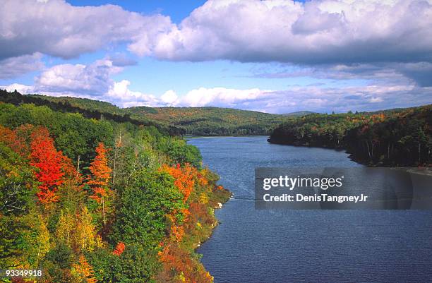 autumn colors - connecticut river stock pictures, royalty-free photos & images