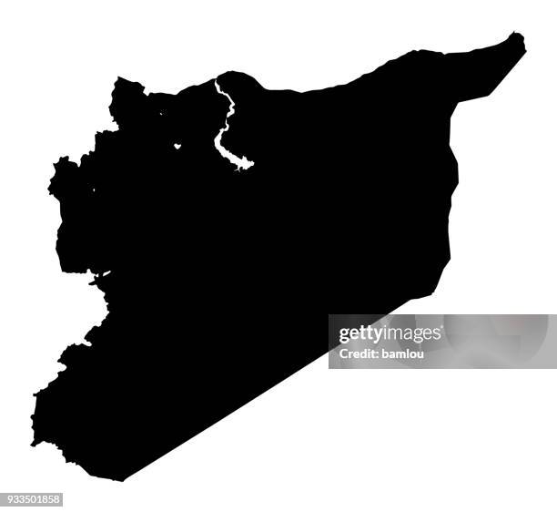 map of syria - daraa stock illustrations
