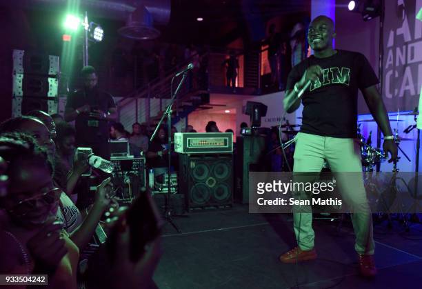 Eddie Kadi performs onstage at Sounds from Africa during SXSW at 800 Congress on March 17, 2018 in Austin, Texas.