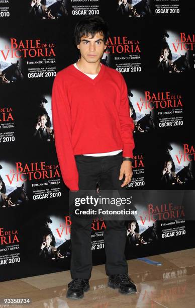 Actor Abel Ayala attends "El Baile de la Victoria" photocall, at the Palafox Cinema on November 24, 2009 in Madrid, Spain.