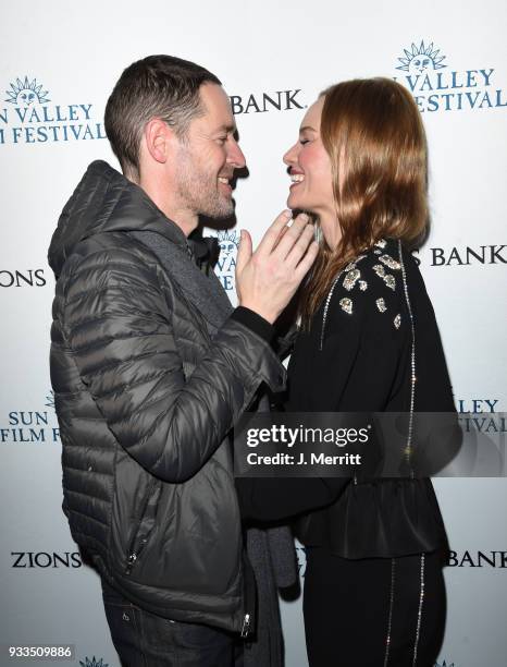 Actress Kate Bosworth and husband / Director Michael Polish attend the 2018 Sun Valley Film Festival - Day 4 Awards Bash held at Whiskey Jaques on...