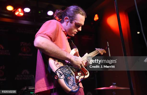 Band Sir Sly performs at the Awards Bash celebration during the 2018 Sun Valley Film Festival - Day 4 held at Whiskey Jacques on March 17, 2018 in...