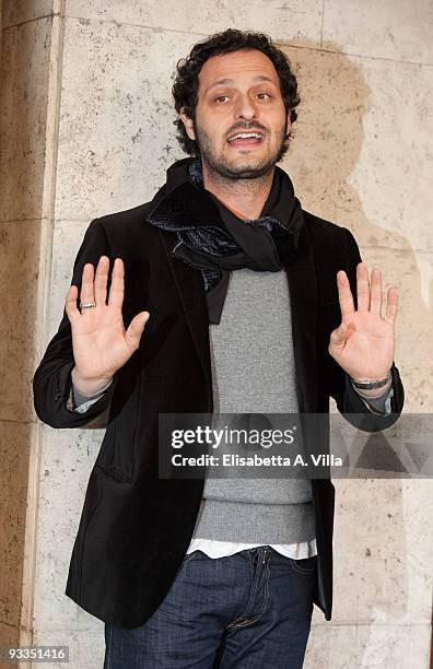 Actor Fabio Troiano attends "Cado Dalle Nubi" photocall at Embassy Cinema on November 24, 2009 in Rome, Italy.