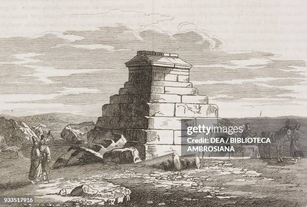 Ruins of Babylon, Iraq, engraving from L'album, giornale letterario e di belle arti, Saturday, August 29 Year 2.