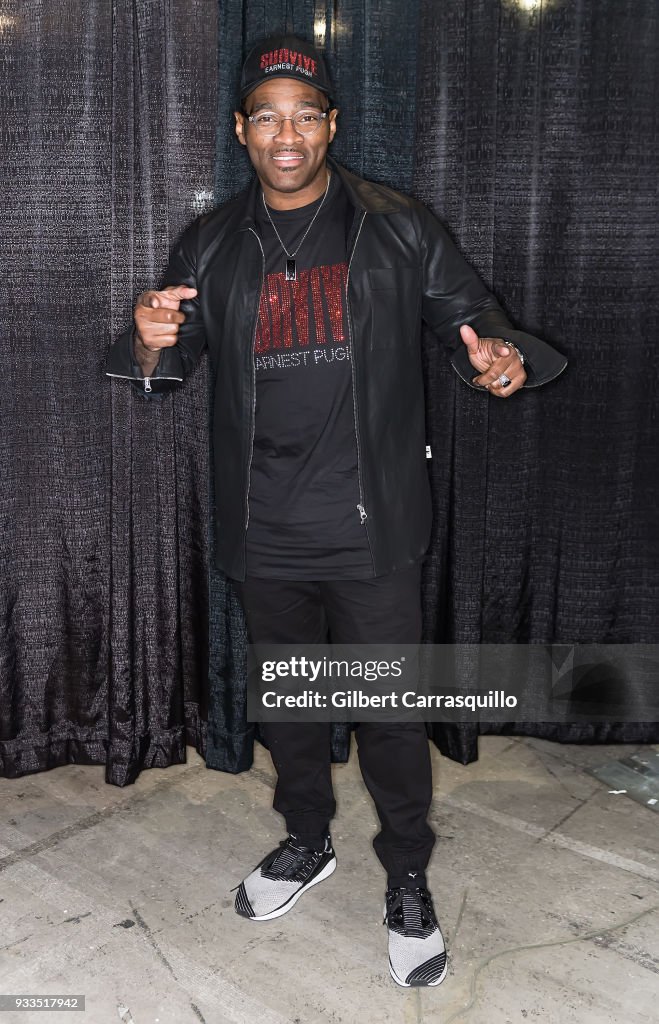 Singer-songwriter Earnest Pugh attends the Be Expo 2018 at... News ...