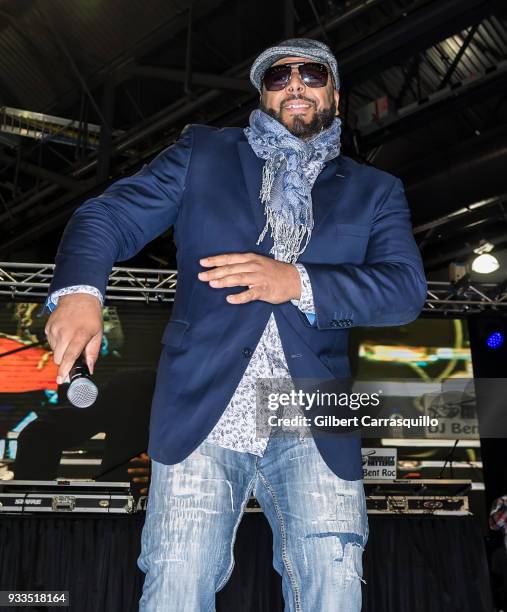 Record producer, radio host, recording artist and actor Al B. Sure! attends the Be Expo 2018 at Pennsylvania Convention Center on March 17, 2018 in...