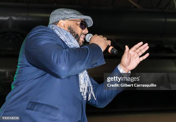 Record producer, radio host, recording artist and actor Al B. Sure! attends the Be Expo 2018 at Pennsylvania Convention Center on March 17, 2018 in...