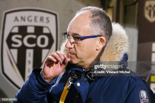 Said Chabane, president of Angers during the Ligue 1 match between Angers SCO and SM Caen at Stade Raymond Kopa on March 17, 2018 in Angers, .