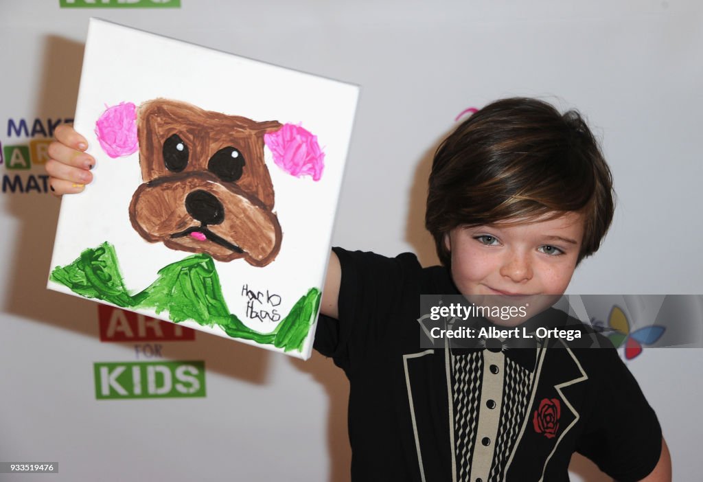 Art For Kids And The Cast Of USA Networks' "The Secret Lives Of Kids" Create Art To Benefit Children's Hospital Of Los Angeles