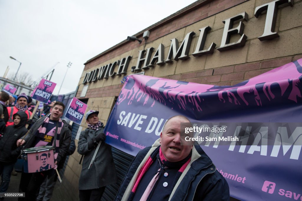 Save Dulwich Hamlet FC Protest March South London