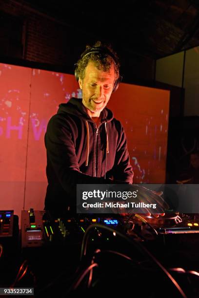 Electronic music artist Josh Wink performs on March 17, 2018 in Los Angeles, California.