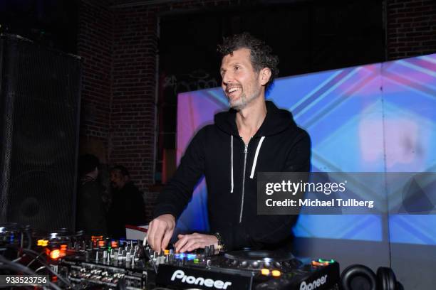 Electronic music artist Josh Wink performs on March 17, 2018 in Los Angeles, California.