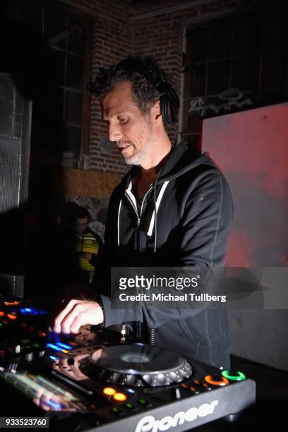 Electronic music artist Josh Wink performs on March 17, 2018 in Los Angeles, California.
