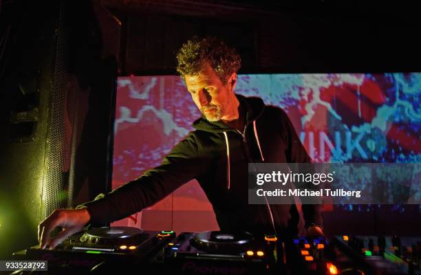 Electronic music artist Josh Wink performs on March 17, 2018 in Los Angeles, California.