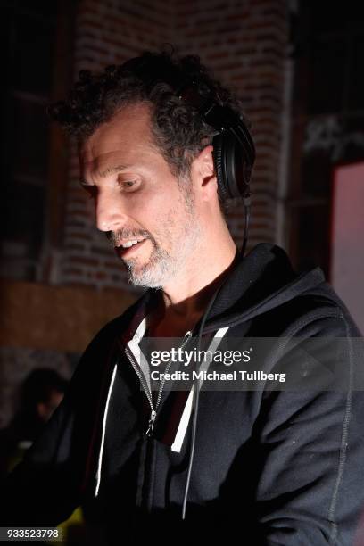 Electronic music artist Josh Wink performs on March 17, 2018 in Los Angeles, California.