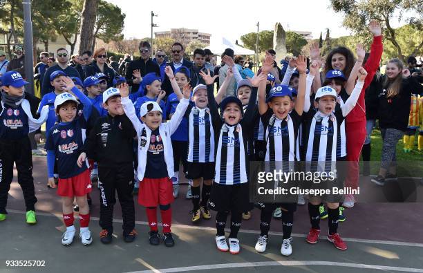 General view of Parco 2 Giugno in Bari with participants in the celebration of 120 years of FIGC during an Italian Football Federation event to...