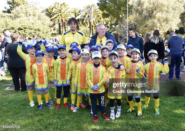 General view of Parco 2 Giugno in Bari with participants in the celebration of 120 years of FIGC during an Italian Football Federation event to...