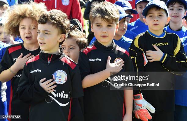 General view of Parco 2 Giugno in Bari with participants in the celebration of 120 years of FIGC during an Italian Football Federation event to...