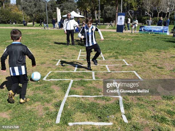 General view of Parco 2 Giugno in Bari with participants in the celebration of 120 years of FIGC during an Italian Football Federation event to...